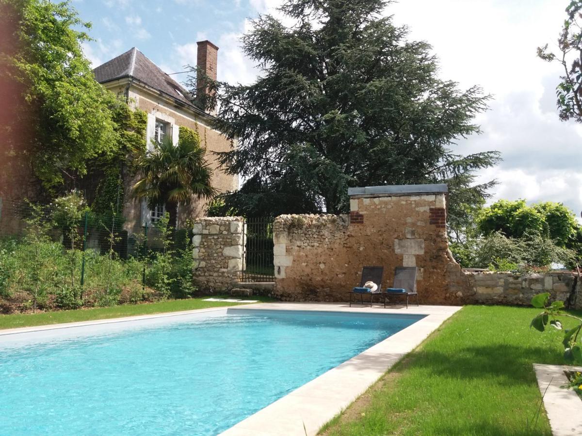 Villa L'Ecole Des Filles Ponce sur Le Loir Exterior foto